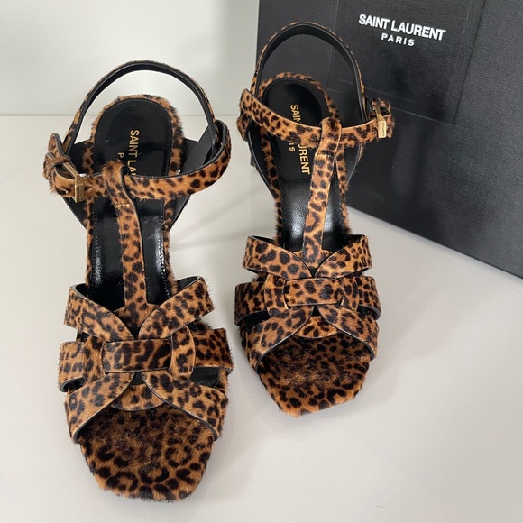 NEW AUTHENTIC SAINT LAURENT TRIBUTE SANDALS - Picture 5 of 16